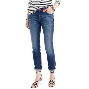 J. Crew Women's Size 27 Tall Medium Washed Blue Skinny Jeans